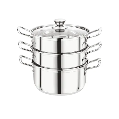 Maxfresh Steamer with Glass Lid (3 Tier)
